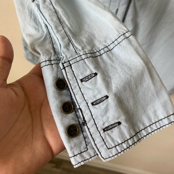 Free People Last Chance Button Down Long Sleeve - Picture 4 of 6